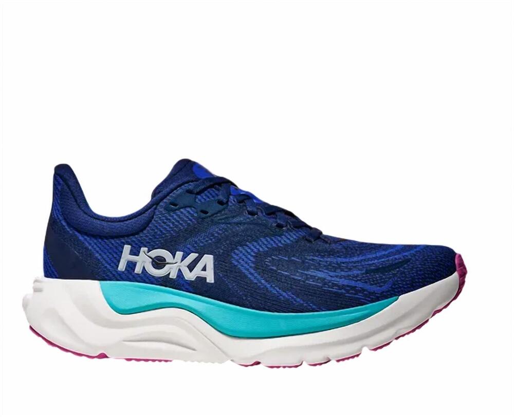 NEW HOKA women's arahi 8 running shoes in midnight blue ultramarine